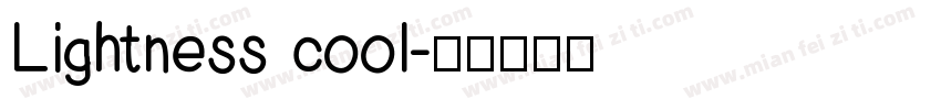 Lightness cool字体转换